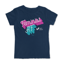 Load image into Gallery viewer, NWLC AF Blue Feminist T Shirt