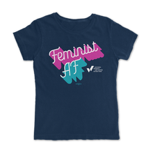 Load image into Gallery viewer, NWLC AF Blue Feminist T Shirt
